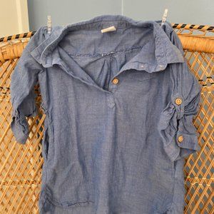 H&M Tunic Jean Shirt / Dress - Size 9 - 12 months
